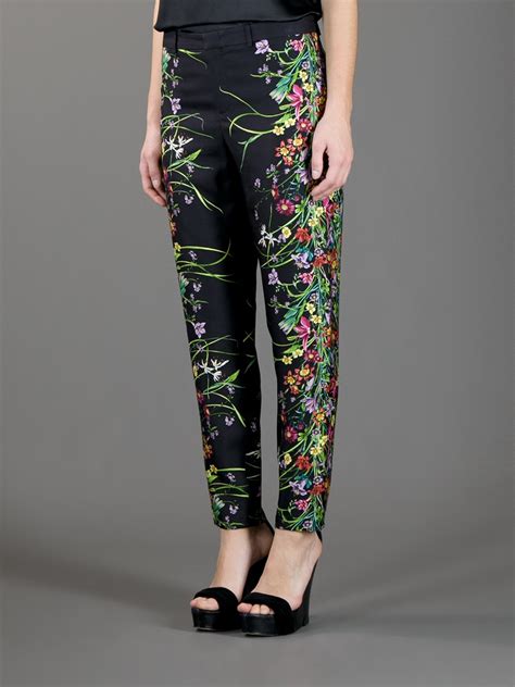 yellow flower gucci pants|Gucci pants for women.